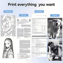 3/5/10 Rolls A4 White Thermal Printing Paper, 100/200/300 Sheets A4 Folded Thermal Paper, 210*30mm (8.3*1.2 Inches), Durable, Suitable For Portable Printers, Thicker And Brighter, Clearer Fonts, Better Printing Quality - A4 - View 5