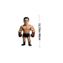 1 pieza Almohada con forma de guante de boxeo con cara personalizada y divertida, impresión digital de alta definición, clara y no desvanecible, con forma 3D que se ajusta al diseño del guante de boxeo, tela transpirable y amigable con la piel, fácil de limpiar, adecuada para el Día del Padre, San Valentín, el Día de los Inocentes, cumpleaños, graduación, Navidad, San Valentín blanco, un regalo conmemorativo único para papá, novio, hermano - Multicolor - Ver 12