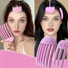 4pcs/2pcs Fluffy Root Volumizing Plastic Hair Clips, Forehead Bangs Styling Tool, Slouchy No-Trace Hair Clips - Multicolor - View 4