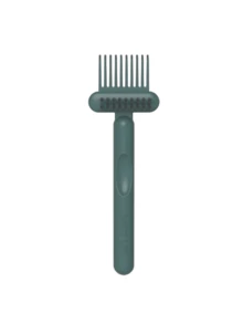 Reusable Dual-Function Hairbrush Cleaner, With Orange/Black/White Bristles, Ergonomic Handle, Portable, Stylish Design, Made Of Plastic, Air Cushion And Crevice Cleaning, Suitable For Bathroom - Multiple Styles - View 9