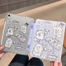 适用于华为MatePad SE 11英寸平板电脑保护套，MatePad 11.5英寸平板电脑保护套，带磁吸式闭合设计，内置笔槽，支持睡眠/唤醒功能和多种折叠支架模式 - 無色 - 查看 5