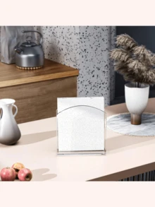 1/2/3pcs Transparent Acrylic Tissue Box Holder, Crystal Clear Paper Towel Dispenser Stand For Desk, Dining Room, Kitchen, Restaurant, Home Decor, Bar Accessories - Multicolor - View 8