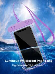 Universal Waterproof Phone Pouch, IPX6 Waterproof Phone Protective Case Compatible With Iphone 17/16/15/14/13/12/11 Pro Max, Galaxy S22 S23 And Other Phones Within 7.0 Inches, Essential For Beach And Boating, Touch Screen Operable, With Lanyard - Multicolor - View 16
