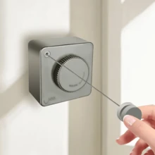 Dây phơi quần áo có thể thu gọn, giá phơi quần áo bằng thép không gỉ có thể kéo ra, dây phơi quần áo ngoài trời chống chùng, giá phơi quần áo gia dụng tiết kiệm không gian dạng dây thừng - Nhiều màu - Xem 2