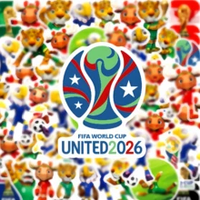 50张2026年FIFA世界杯贴纸，包含吉祥物、枫叶、梅西和克拉奇图案，适合装饰日记本、平板电脑、手机，是送给足球迷的绝佳礼物。 - 美加墨 - 查看 6