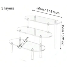 1. Giá trưng bày hình bậc thang bằng acrylic trong suốt hình tròn, giá trưng bày hình bậc thang nhiều tầng bằng acrylic trong suốt dùng để đựng hình nhân trong hộp bí ẩn, mỹ phẩm và đồ trang trí nhỏ. - Trong sáng - Xem 8