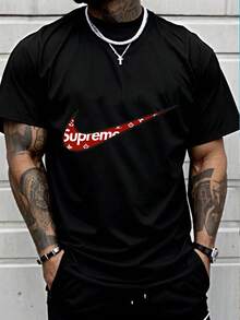 Men T-Shirts - 黑色 - 查看 6