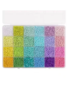 3000pcs/Box Dopamine Color Macaroon Beads Jewelry Making Kit - Multicolor - View 7