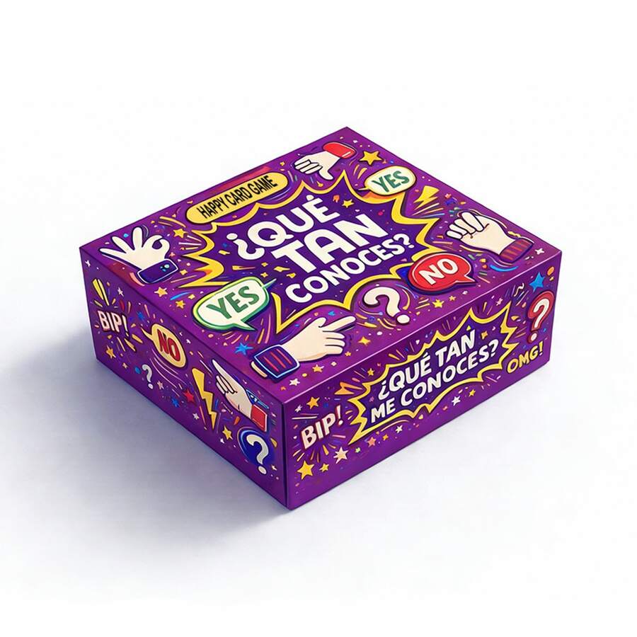 Mini Spanish Purple Card Game, Ideal For Gatherings With Friends And Family, As Well As Holiday Gifts. This Card Game Adds Fun And Is An Excellent Choice! - View 1