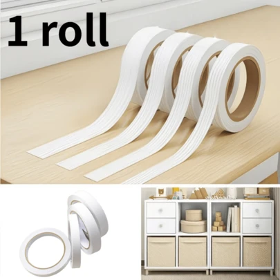 1 Roll 10m/393.7in Self-Adhesive Decorative Trim, Furniture Desktop Cabinet Edge Decorative Strip, Wood Grain Covered, Soft & Durable, Suitable For Furniture Repair, Edge Decoration, Easy To Tear