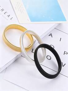 2/6pcs Elastic Cufflinks, Non-Slip Metal Cuff Clips, Unisex For Work & Daily Wear - Multicolor - View 5