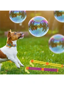 Large Bubble Wand Set, Outdoor Bubble Maker Machine, Suitable For Children And Family Entertainment - Multicolor - View 3