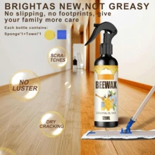 Natural Beeswax Spray, Beeswax Spray Cleaner, Beeswax Furniture Polish, The Original Beeswax Spray, Wood Seasoning Beewax For Furniture Floor, For Furniture, Floor, Tables, Cabinets - 白色 - 查看 6