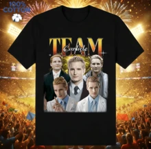 Team Carlisle Twilight Saga Retro Fan T-Shirt | Gender-Neutral Oversized Fantasy Film Shirt Black - Black - View 9