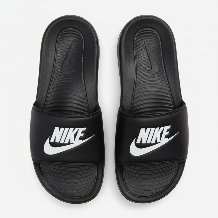 Nike Benassi JDI Slides Men's Black 343880-090 | Pool & Beach Ready, Recovery Comfort - 黑與白 - 查看 1