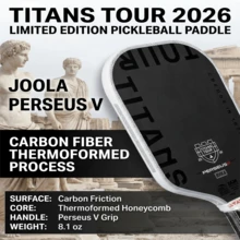 JOOLA Persephone V Titans Tour 2026限量版匹克球拍 - 本·约翰斯签名款阿加西联名款，专业V型碳纤维热成型拍面，通过USAPA认证 - 2026版 - 查看 2