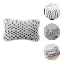 1pc Bath Pillow For Tub, Breathable 3D Mesh Cloth,Slip Resistant Waterproof Bath Pillow, Neck And Back Support, With 2 Strong Suction Cups To Prevent Slipping, Relaxing Spa Essentials, Spa Pillow, Spa Accessory Fits Bathtubs Quick-Drying Design - View 3