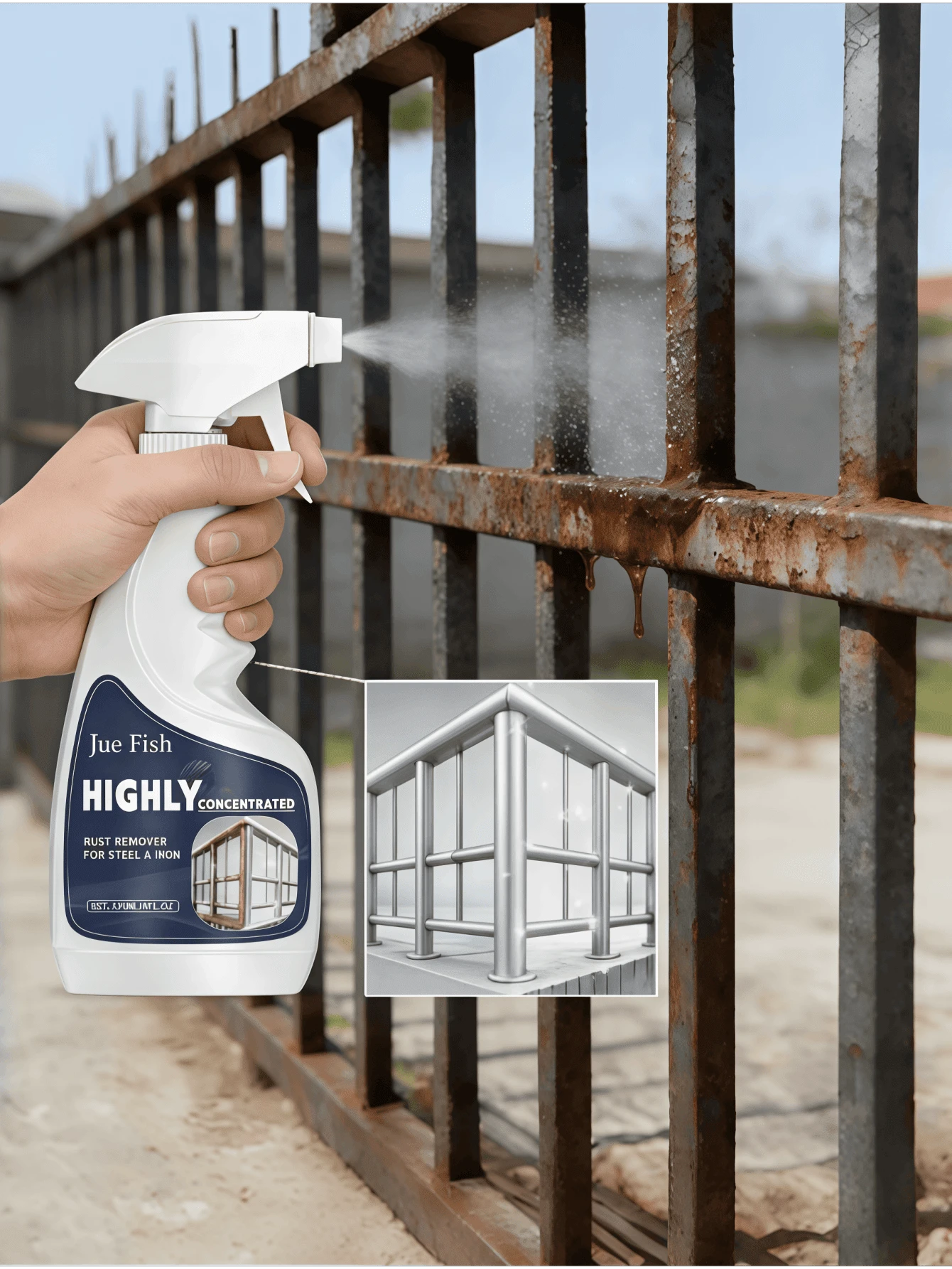 2026 Metal Oxide Remover, Metal Surface Oxide Remover, Multi-Purpose Rust Remover For Home Use, Stainless Steel Rust Cleaning Agent, Metal Parts Degreasing And Rust Removal