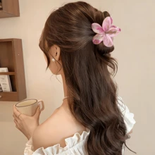 3 chiếc kẹp tóc hình hoa, phụ kiện tóc tươi tắn và ngọt ngào, phù hợp với trang phục mùa xuân/hè, kiểu tóc hàng ngày, dự tiệc và phong cách ngày Valentine. - Nhiều màu - Xem 4