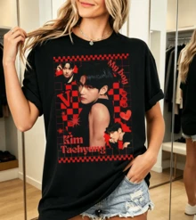 T-TAES 100% Cotton T-Shirt For Fans - Black - View 1