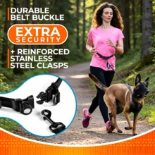 Guia retrátil refletora para cães (1 unidade), ideal para corrida ao ar livre, caminhadas diárias, uso na cintura e como acessório para animais de estimação. Presente perfeito para corredores e donos de cães, para a alegria do seu pet em qualquer lugar. - Multicolorido - Ver 3