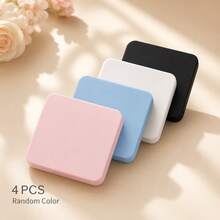5pcs Portable Folding Makeup Mirror Set, 2.95 X 2.36in Double-Sided Compact Pocket Mirrors For Purse, Travel, Office, Lipstick Checks And Daily Makeup Touch-Ups - Random Color - View 10