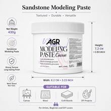 430g Sandstone Modeling Paste – Heavy Texture Paste For 3D Art, Canvas Painting & DIY Projects - Single Piece - View 2