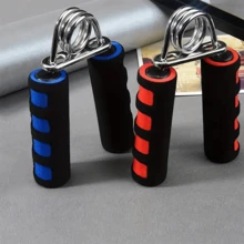 1pc Random Color Solid Foam Grip Strengthener - Non-Slip Fingerprint Handle, Office & Gym Stress Relief Toy, Hand Exerciser, Muscle Strengthening, Grip Improvement, Anxiety Relief - Unisex Home Fitness Gift - Multicolor - View 4