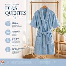 Unisex Plush Flannel Bathrobe – Super Soft And Comfortable, The Perfect Gift. - 綠色 S/M - 查看 6