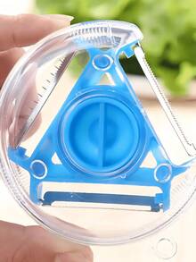 Descascador 3 em 1 Legumes Frutas Cortador 3 Lâminas 360º Inox Multifuncional Fatiador Corte Preciso Cozinha Prático Resistente Uso Diário - Descascador 3 em 1 - Visão 11