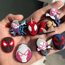 Marvel 10 chiếc móc trang trí giày hình Người Nhện, đồ trang trí lỗ giày tự làm xuyên biên giới, món quà nhỏ hoàn hảo cho người hâm mộ, gia đình và bạn bè, phụ kiện mùa hè sành điệu, lựa chọn tốt nhất cho bạn gái/người yêu để tạo không khí mùa hè. - Nhiều màu - Xem 2