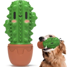 Dog Chew Toys Dog Toothbrush Stick Teeth Cleaning Brush Dental For Medium Large Dog, Puppy Christmas Easter Birthday Gifts, Outdoor Squeaky Toys For Aggressive Chewers Interactive Tough Toys - 綠色 - 查看 8