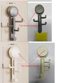 1pc Jewelry Hanger, Rotating Entryway Key Holder Creative Wall Mount Organizer, New Swivel Hook, Vacuum Suction Cup Hook For Towel, Umbrella, Key Storage In Living Room, Kitchen, Bathroom - Durable And Strong Suction - Multicolor - View 12
