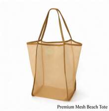 Large Mesh Beach Bag – Lightweight Summer Tote For Travel And Outdoor Use - A - 查看 13