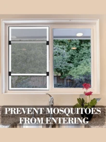 Mosquiteras horizontales ajustables, disponibles en varios tamaños y extensibles, recambios para el hogar - Multicolor - Ver 7