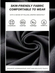 Quần legging lửng co giãn dành cho nữ cỡ lớn, thích hợp mặc tập yoga, thể thao, màu trơn, kiểu quần lửng, quần tập yoga lửng màu đen. - màu đen - Xem 3