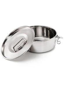 1.5 Quart Stainless Steel French Creme Brulee Mold With Lid And Handle, Portable Round Cake Baking Creme Brulee Mold For Cheesecake, Chocolate Cupcake, Pudding - Other - View 9