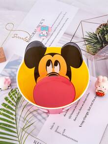 1 Bát nhỏ melamine tái sử dụng hình hoạt hình Mickey dễ thương của Disney, dung tích 350ml, chịu nhiệt cao, chống rơi vỡ, bát hình 3D dùng trong gia đình, bát cơm, bát cháo, bát ngũ cốc, bát súp, bát ăn nhẹ, bát trái cây, bát an toàn với máy rửa chén. Thích hợp làm quà tặng cho năm học mới, đám cưới, sinh nhật, lễ hội. - Nhiều màu - Xem 3
