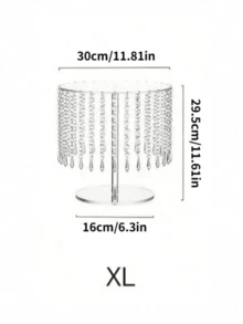 Giá trưng bày bánh bằng acrylic chất lượng cao với tua rua pha lê, thích hợp cho các bữa tiệc ngày lễ, bàn tráng miệng, đám cưới, kỷ niệm, tiệc mừng em bé, ngày Valentine và các dịp khác. - Trong sáng - Xem 12