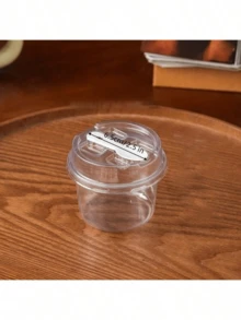 20pcs Reusable Round Pudding Cup Set, Includes Cups, Cups With Spoon Lids, Reusable Party Cups, Cups With Spoon Lids, Novelty Mugs, Transparent Mousse Cake Boxes, Yogurt Cups, Reusable Party Cups - Multicolor - View 7