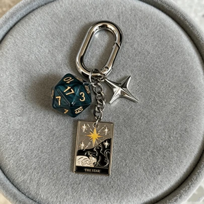 Handmade Dice Beaded Pendant, Suitable As Gift Bag Charm, Keychain, Car Decor, Gifts For Family, Couples, Friends, Coworkers, Backpack & Bag Accessories, Cute Gothic Y2K Style
