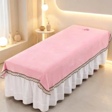 Soft Crystal Textured Massage Mattress, 200 Cm X 120 Cm With Holes, Washable For Use In Beauty Salons And Spa Beds, Suitable For Massage, Eyelash Care And Facial Treatments. - Multicolor - View 3