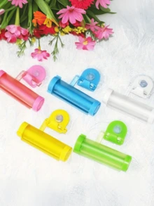 Manual Plastic Toothpaste Squeezer, Vertical Bathroom Dispenser, Easy-To-Use Plastic Roller Squeezer Suitable For Toothpaste, Face Wash, Hand Cream, No Power Needed, Home Bathroom Decor - Multiple Styles - View 3