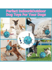 1 Stück/3 Stück Hunde Interaktives Spielzeug Set, strapazierfähiger Fußball und mit Luftpumpe, Haustier Spielzeug Set enthält hunderespezifischen Fußball, bunt, und praktische Luftpumpe. Fußball verfügt über Pfotenabdruck-Design, ist bunt, aus weichem Gummimaterial gefertigt, strapazierfähig und verschleißfest, geeignet für interaktives Training von mittelgroßen und großen Hunden, verbraucht effektiv die Energie des Haustiers, großartig zur Linderung von Langeweile - Verschiedenfarbig - Übersicht 8