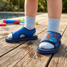 Sandalias de espuma con suela acolchada de Spider-Man de Marvel para niños (para niños pequeños/niños pequeños) - Azul - Ver 9