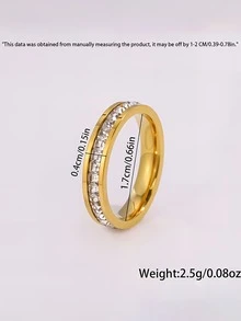 Camhanno Bộ 2 chiếc nhẫn hình cỏ bốn lá mạ vàng, đính đá Zirconia, thiết kế độc đáo dành cho phái nữ, toát lên vẻ sang trọng và tinh tế. Được làm từ thép không gỉ, không phai màu. - Nhiều màu - Xem 6