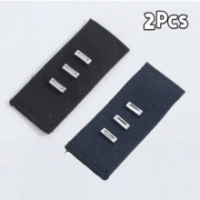 1 pieza/2 piezas Extensor de cintura sin costuras - Botón ajustable para pantalones vaqueros para hombres y mujeres - Expansor de cinturón de cintura desmontable - Multicolor - Ver 24