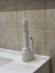 1/2 Set Electric Toothbrush Wall Mount Charging Storage Rack, With Hidden Cable Management And Brush Head Holder, Bathroom Toothbrush Holder, Plug-In Wall Charging Station, Keeps Your Sink Neat And Organized - Multicolor - View 6