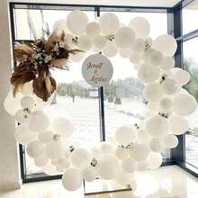 50pcs Colorful Latex Balloons - 5/10/12 Inch Round Helium Balloons, Suitable For Theme Weddings, Graduations, Anniversary Party Decorations - Multicolor - View 8