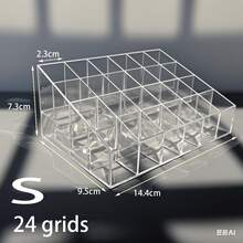 24/36 Slots Transparent Acrylic Lipstick Storage Box, Desktop Lipstick Display Rack, Bathroom Vanity Makeup Organizer Box, Compatible With Lipstick/Lip Gloss/Makeup Samples,Back To School,Bedroom Room Decor,Back To School - View 6